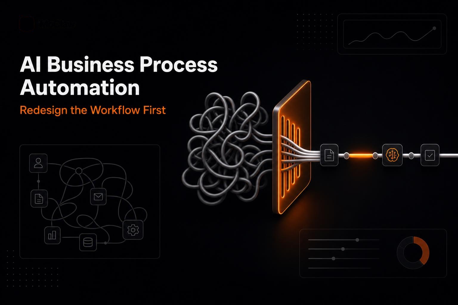 AI business process automation focused on workflow redesign before adding AI